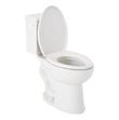 Lavrik Two-Piece Elongated Toilet with Reversible Tank - Standard Seat  - White Handle, , large image number 2