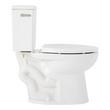 Lavrik Two-Piece Elongated Toilet with Reversible Tank - Standard Seat  - Brushed Nickel Handle, , large image number 3