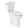 Lavrik Two-Piece Elongated Toilet with Reversible Tank - Standard Seat  - Brushed Gold Handle, , large image number 0