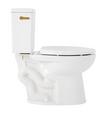 Lavrik Two-Piece Elongated Toilet with Reversible Tank - Standard Seat  - Brushed Gold Handle, , large image number 3