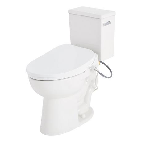Lavrik Two-Piece Elongated Toilet with Reversible Tank