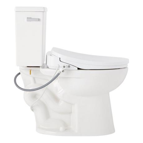 Lavrik Two-Piece Elongated Toilet with Reversible Tank