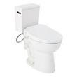 Lavrik Two-Piece Elongated Toilet with Reversible Tank - Bidet Seat  - Matte Black Handle, , large image number 0