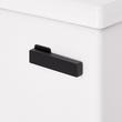 Lavrik Two-Piece Elongated Toilet with Reversible Tank - Bidet Seat  - Matte Black Handle, , large image number 5