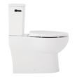 Lavrik Two-Piece Skirted Elongated Toilet with Reversible Tank - Matte Black Handle, , large image number 3
