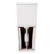 Lavrik Two-Piece Skirted Elongated Toilet with Reversible Tank - Brushed Gold Handle, , large image number 4
