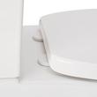 Lavrik Two-Piece Skirted Elongated Toilet with Reversible Tank - Brushed Gold Handle, , large image number 6