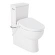 Lavrik Two-Piece Skirted Elongated Toilet with Reversible Tank - Bidet seat - Chrome Handle, , large image number 1