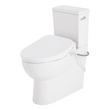 Lavrik Two-Piece Skirted Elongated Toilet with Reversible Tank - Bidet seat - Chrome Handle, , large image number 2