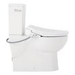 Lavrik Two-Piece Skirted Elongated Toilet with Reversible Tank - Bidet seat - Chrome Handle, , large image number 4