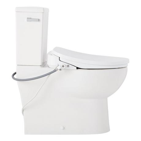 Lavrik Two-Piece Skirted Elongated Toilet with Reversible Tank