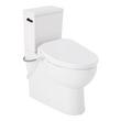 Lavrik Two-Piece Skirted Elongated Toilet with Reversible Tank - Bidet seat - Matte Black Handle, , large image number 0