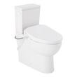 Lavrik Two-Piece Skirted Elongated Toilet with Reversible Tank - Bidet seat - White Handle, , large image number 0