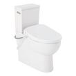 Lavrik Two-Piece Skirted Elongated Toilet with Reversible Tank - Bidet seat - Brushed Nickel Handle, , large image number 0