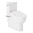 Lavrik Two-Piece Skirted Elongated Toilet with Reversible Tank - Bidet seat - Polished Nickel Handle, , large image number 0