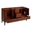 60" Sybill Mahogany Double Vanity with Outlet - Washed Walnut - Vanity Cabinet Only, , large image number 1