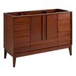48" Sybill Mahogany Vanity with Outlet - Washed Walnut - Vanity Cabinet Only, , large image number 0