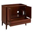 36" Sybill Mahogany Vanity with Outlet - Washed Walnut - Vanity Cabinet Only, , large image number 1