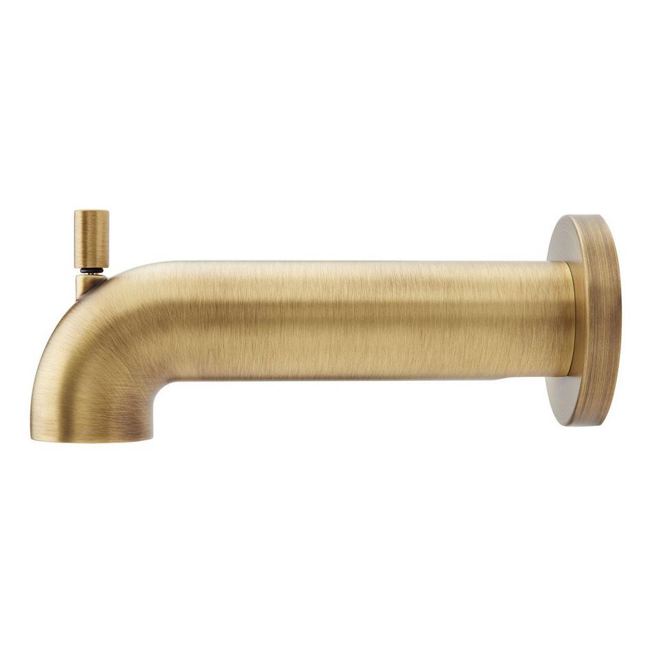 Lexia Tub Spout with Diverter - Aged Brass, , large image number 1