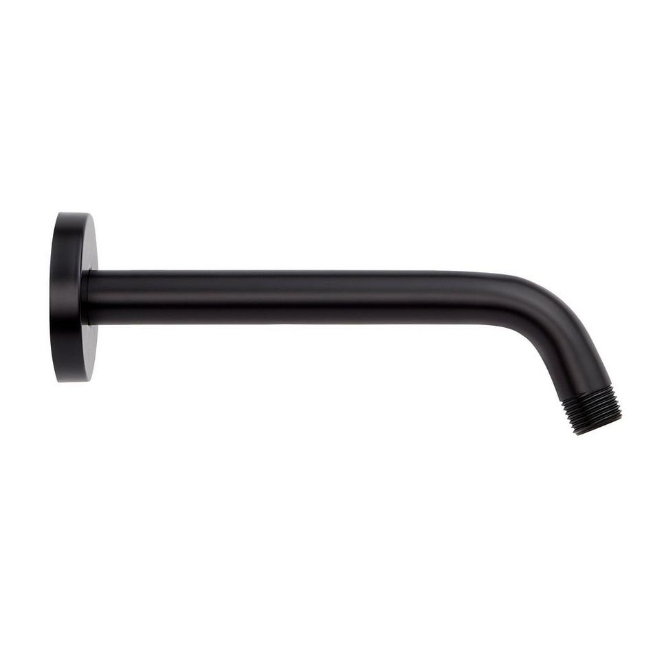 8" Contemporary Shower Arm and Flange - Matte Black, , large image number 0