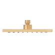 Rigi Square Rainfall Shower Head - 2.5 gpm - Brushed Gold, , large image number 1
