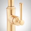 Beasley Single-Hole Pull-Down Kitchen Faucet with Deck Plate - Brushed Gold, , large image number 3
