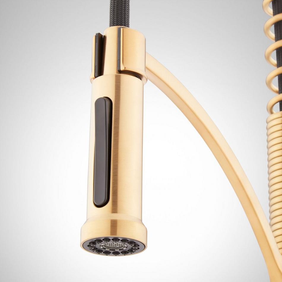 Beasley Kitchen Faucet with Pull-Down Spring Spout - Brushed Gold, , large image number 2