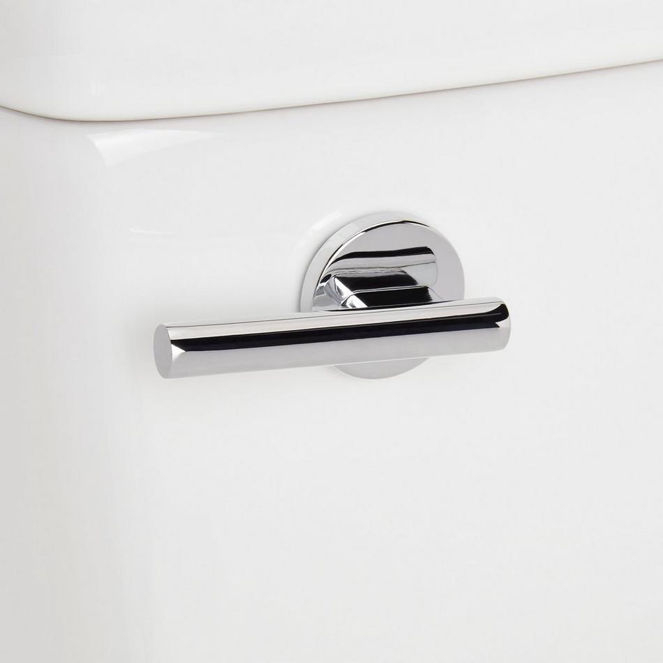 Brinstead One-Piece Elongated Skirted Toilet with Angelou Bidet Seat - Chrome Handle, , large image number 5
