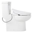 Brinstead One-Piece Elongated Skirted Toilet with Angelou Bidet Seat - Chrome Handle, , large image number 3