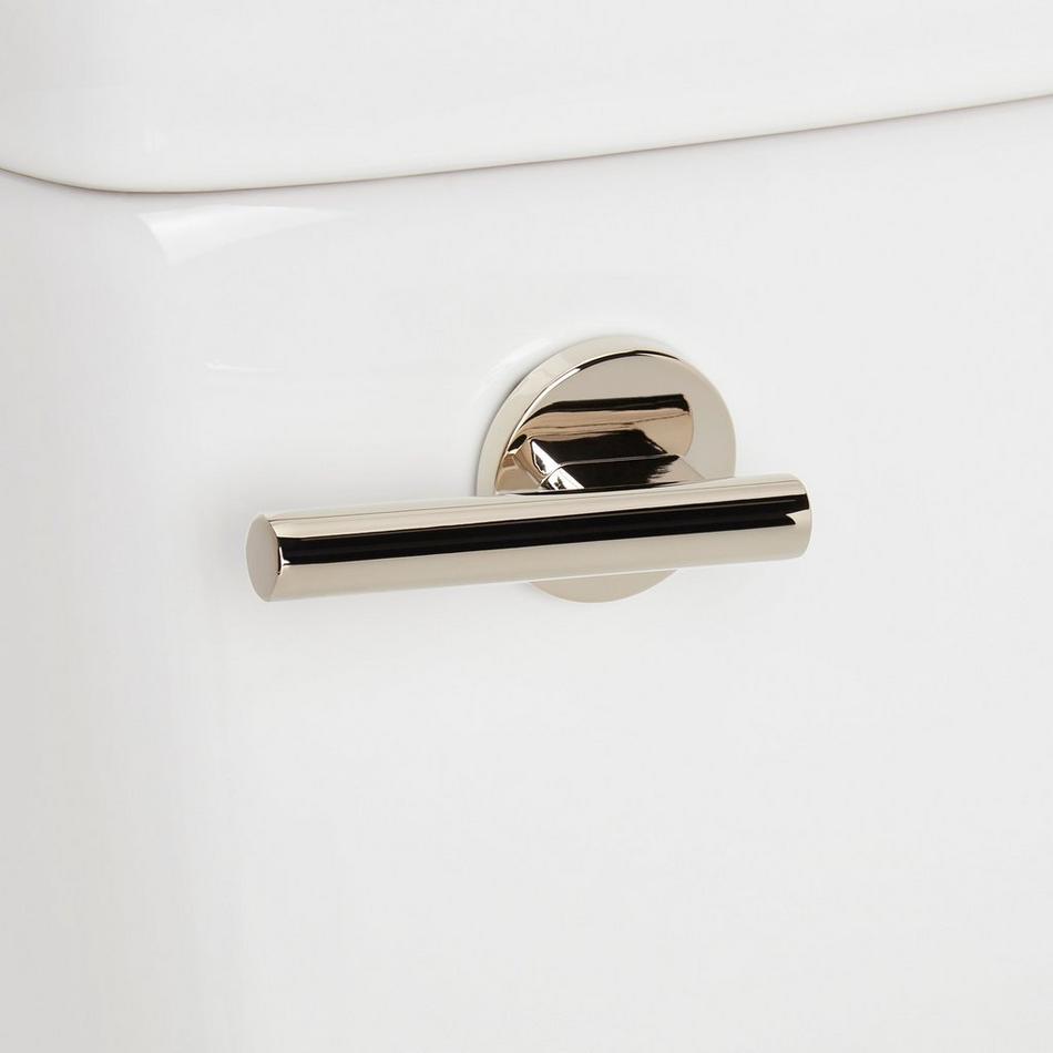 Brinstead One-Piece Elongated Skirted Toilet with Angelou Bidet Seat - Polished Nickel Handle, , large image number 4