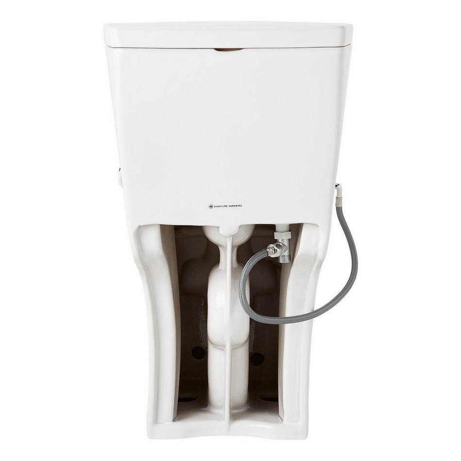 Brinstead One-Piece Elongated Skirted Toilet with Angelou Bidet Seat - Brushed Gold Handle, , large image number 3