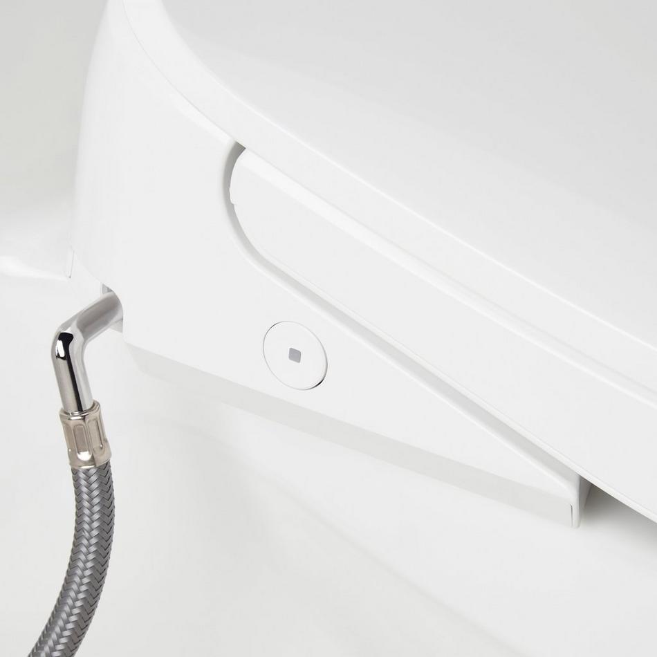 Brinstead One-Piece Elongated Skirted Toilet with Angelou Bidet Seat - Brushed Gold Handle, , large image number 5