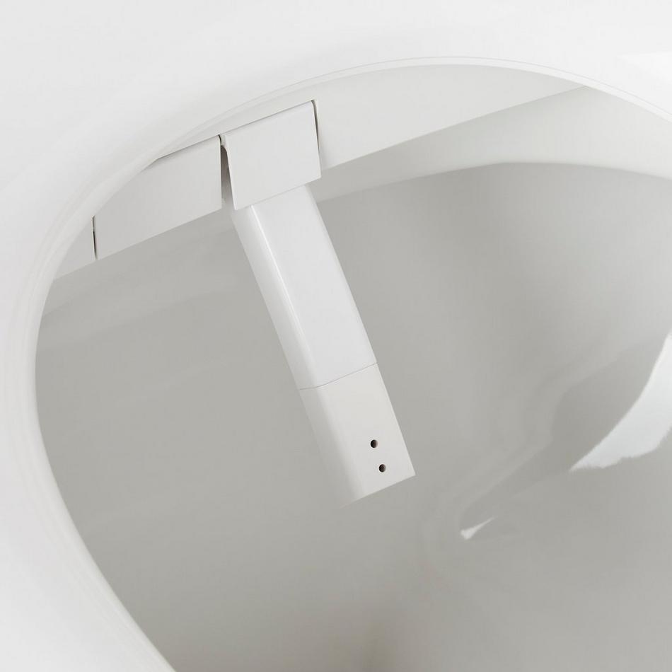 Brinstead One-Piece Elongated Skirted Toilet with Angelou Bidet Seat - Brushed Gold Handle, , large image number 6