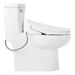 Brinstead One-Piece Elongated Skirted Toilet with Angelou Bidet Seat - Brushed Nickel Handle, , large image number 2