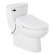 Brinstead One-Piece Elongated Skirted Toilet with Angelou Bidet Seat - Matte Black Handle, , large image number 0