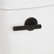 Brinstead One-Piece Elongated Skirted Toilet with Angelou Bidet Seat - Matte Black Handle, , large image number 4