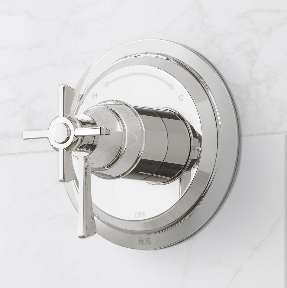 Marceau Dual Control Pressure Balance Shower Trim - Cross Handles, , large image number 2