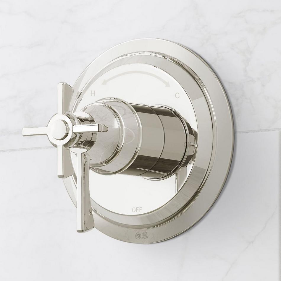 Marceau Dual Control Pressure Balance Shower Trim - Cross Handles, , large image number 3