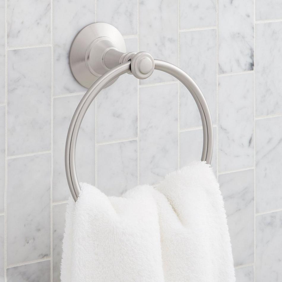 Marceau Towel Ring - Brushed Nickel, , large image number 0