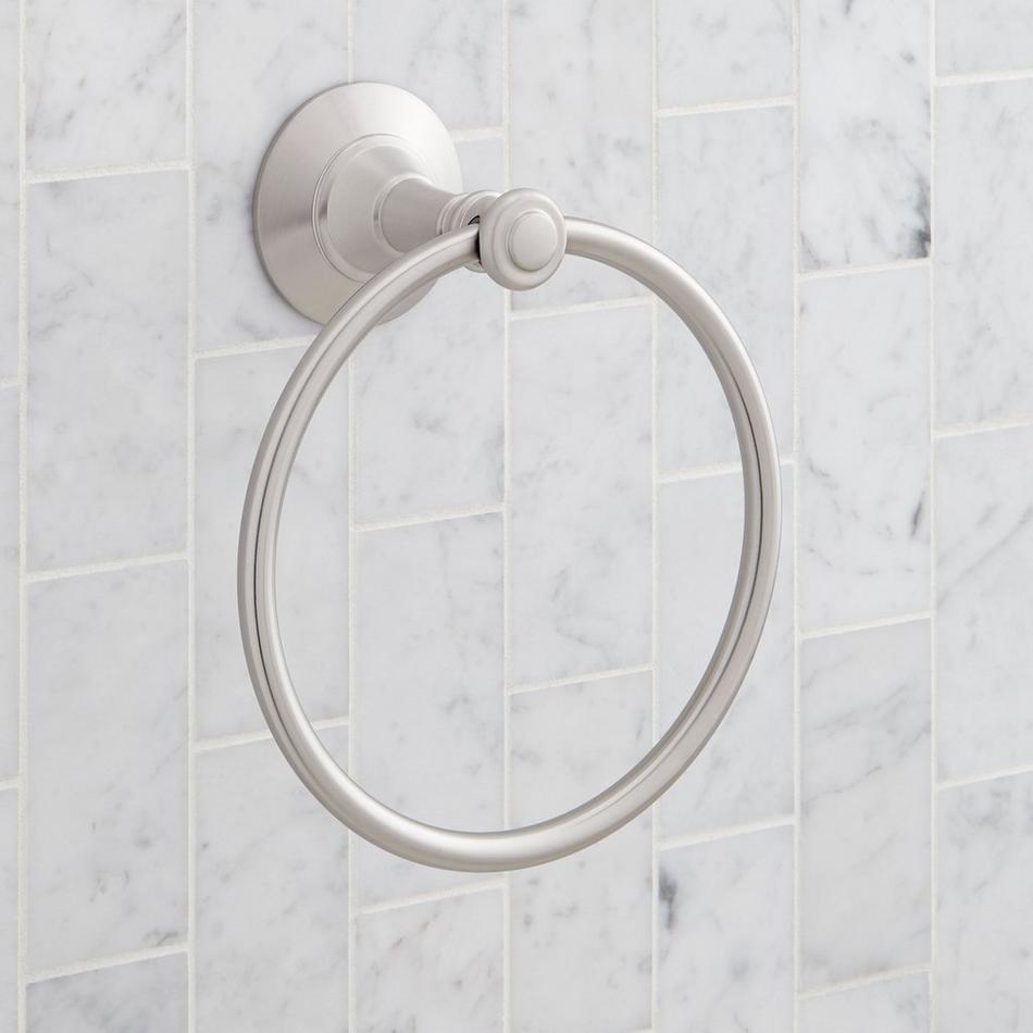 Marceau Towel Ring - Brushed Nickel, , large image number 1