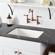 25" Totten Granite Composite Dual-Mount Laundry Sink - Drop-in or Undermount - White, , large image number 0