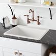 25" Totten Granite Composite Dual-Mount Laundry Sink - Drop-in or Undermount - White, , large image number 1
