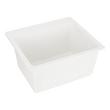 25" Totten Granite Composite Dual-Mount Laundry Sink - Drop-in or Undermount - White, , large image number 2