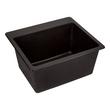 25" Totten Granite Composite Dual-Mount Laundry Sink - Drop-in or Undermount - Black, , large image number 2