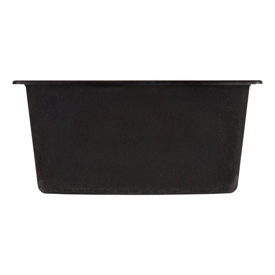 25" Totten Granite Composite Dual-Mount Laundry Sink - Drop-in or Undermount - Black, , large image number 3