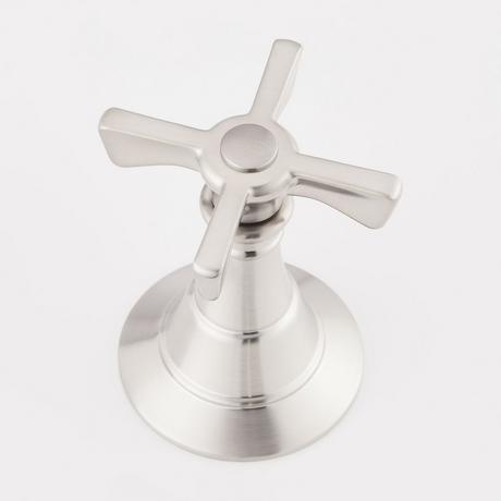 Marceau 4-Hole Roman Tub Faucet and Hand Shower - Cross Handles