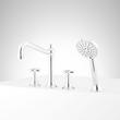 Marceau 4-Hole Roman Tub Faucet and Hand Shower - Cross Handles, , large image number 5