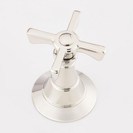 Marceau 4-Hole Roman Tub Faucet and Hand Shower - Cross Handles