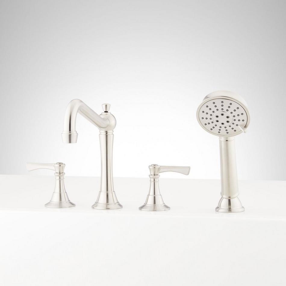 Marceau 4-Hole Roman Tub Faucet and Hand Shower - Lever Handles, , large image number 2