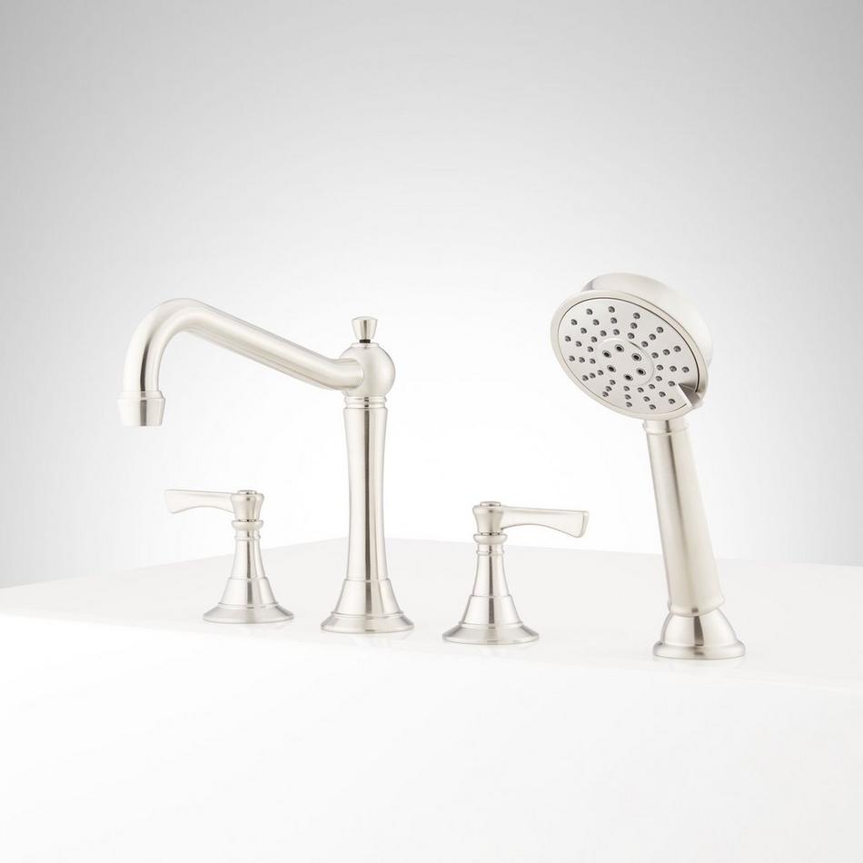 Marceau 4-Hole Roman Tub Faucet and Hand Shower - Lever Handles, , large image number 3